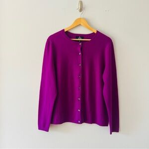 New Lands’ End Luxury 100% Cashmere Button up Cardigan Size XL